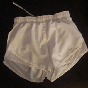 all white nike shorts